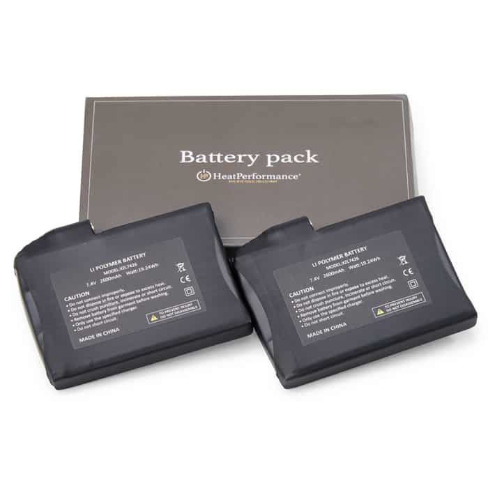 Un jeu de batteries  2600 mAh - rechargeables - HeatPerformance®
