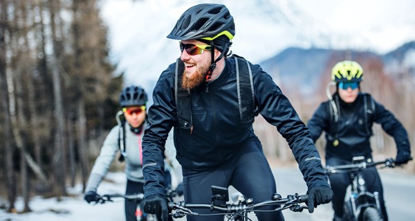 vélo et VTT avec gants chauffants