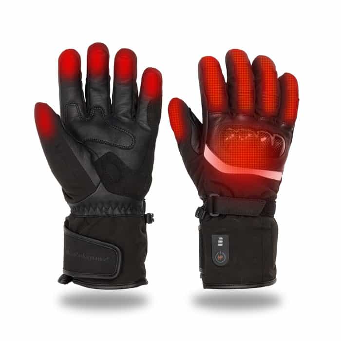 Gants Hiver Homme Chauffant Gant Thermique Homme Gants De Moto Gants En  Cuir À Écran Tactile Pour Hommes Équitation Gants À D