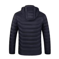 Doudoune chauffante dos bleu foncé