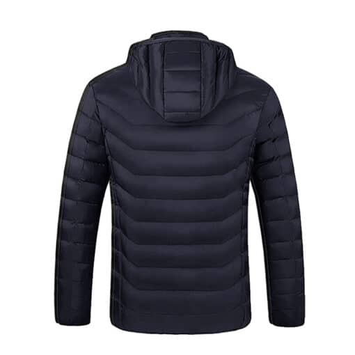 Doudoune chauffante dos bleu foncé