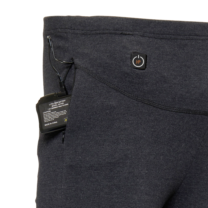 Pantalon chauffant électrique pour homme et femme, avec chargeur