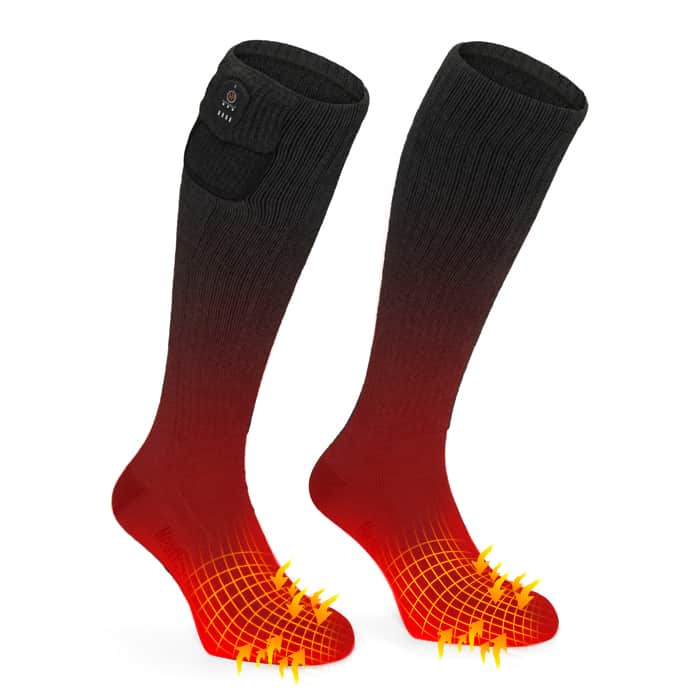 Chaussettes Chauffantes pour Hommes et Femmes, Batterie Électrique