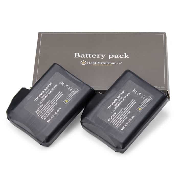 Un jeu de batteries  3000 mAh – rechargeables - HeatPerformance®