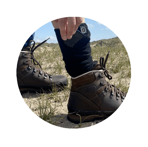 chaussettes chauffantes pour chaussures de randonnée